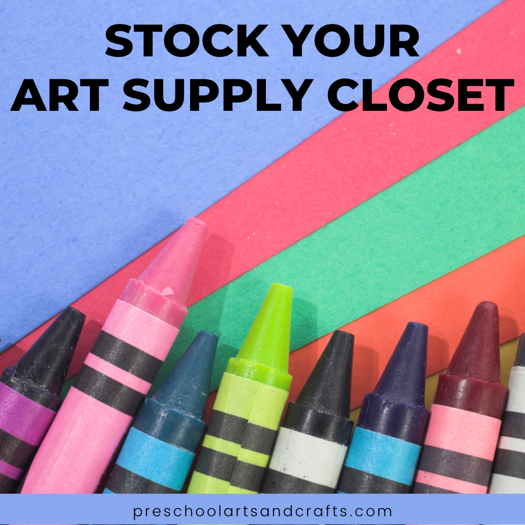 Stocking Your Preschool Art Supply Cabinet