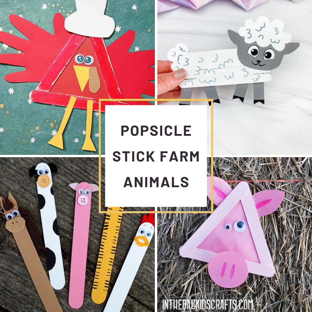 Fun and Easy Popsicle Stick Farm Animals Crafts for Preschoolers